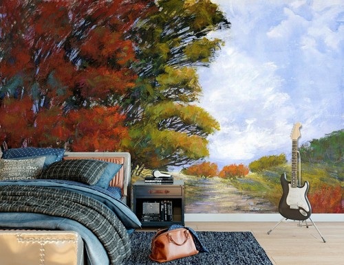 Chemin arbre m652 papier - 3d,