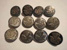 Air France lot 12 boutons à