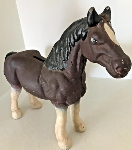 Ancienne tirelire cheval - ancienne, en