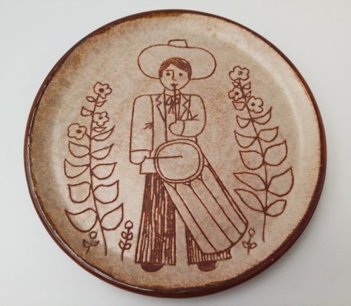 Assiette décorative grès - assiette,