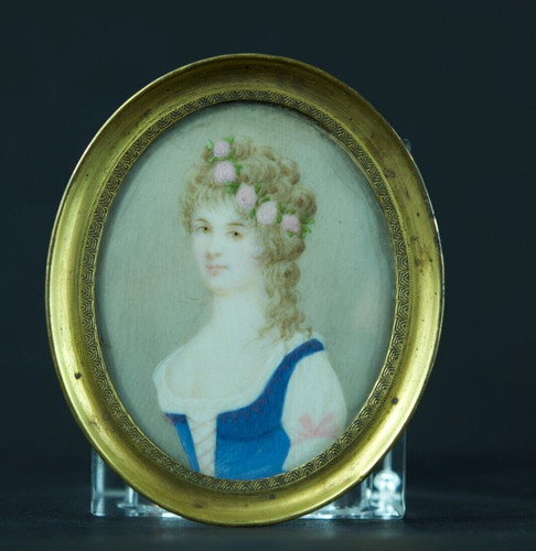 Ancienne miniature portrait - ancienne,