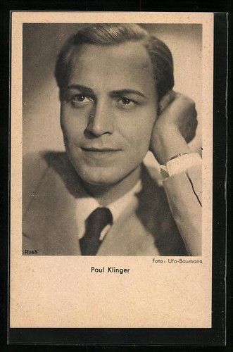 Acteur paul klinger - klinger, s'appuie