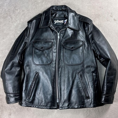 Schott 602 black leather - 602,