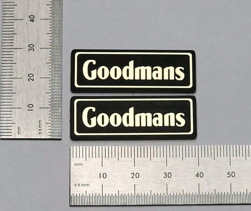 Goodmans speaker badge - speaker,