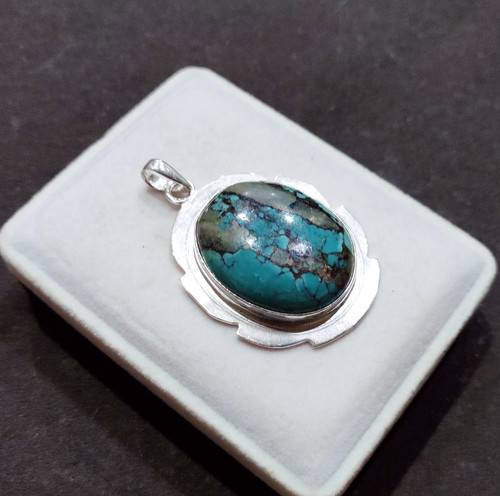 Pendentif vintage turquoise - , en