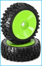 Roues 1/8 RC Buggy TT VERT (la paire)