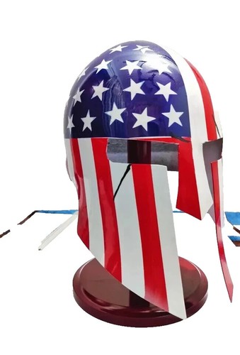 Casque médiéval acier - en,