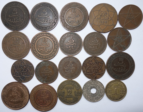 Maroc lot monnaies de - maroc,,