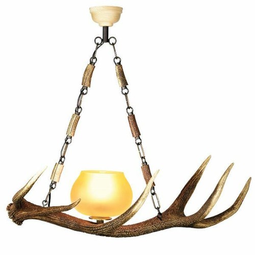 Lustre avec vrai bois cerf - avec, de