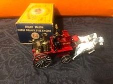 Chariot de pompier avec chevaux blancs Kent fire Matchbox Yesteryear N° Y4