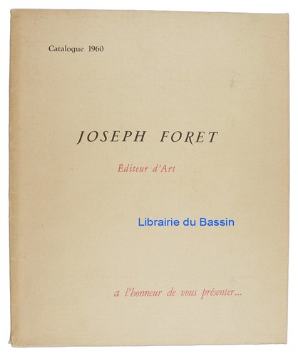 Catalogue 1960 joseph - 1960, foret