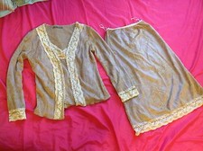 vintage pink 3 pieces dress