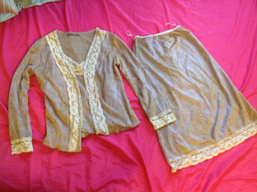 Vintage pink pieces dress - 3,