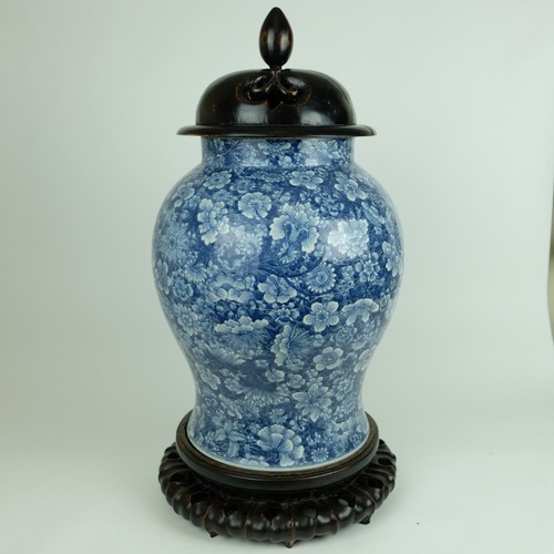 Grand vase chinois - , bleu
