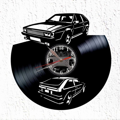 Horloge murale disque - , vinyle