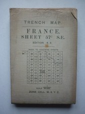 Carte anglaise 1917 Trench Map
