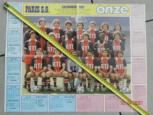 Poster psg paris 1981 - poster,