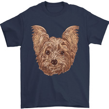 T-Shirt Pour Homme Yorkshire Terrier Souriante 100% Coton