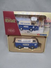 Z285 CORGI HERITAGE 1/43 PEUGEOT D3A GLACES MIKO METAL REF 70607 TRES BON ETAT
