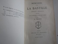 Mémoires sur La bastille /
