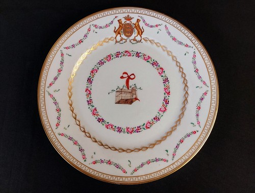 Samson assiette armoirie cage - samson,