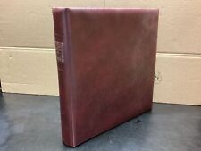 Reliure à anneaux Lindner (18 anneaux) utilisée 1 fois vide rouge