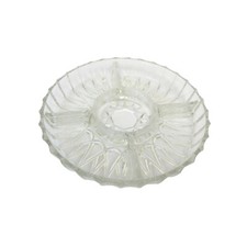 PLAT APERITIF VERRE 5 COMPARTIMENTS