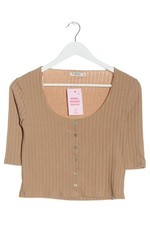 STRADIVARIUS Chemise côtelée Dames Haut T EU 38 brun style décontracté