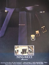 PUBLICITÉ DE PRESSE 1986 NINA