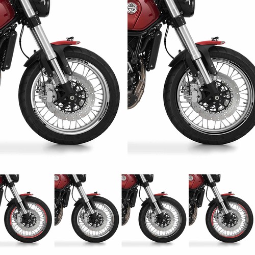 Set bandes adhésif roues moto - bandes,