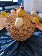 Serviteur 6 cuillers œuf poule poussin vintage art déco table cuisine N6405