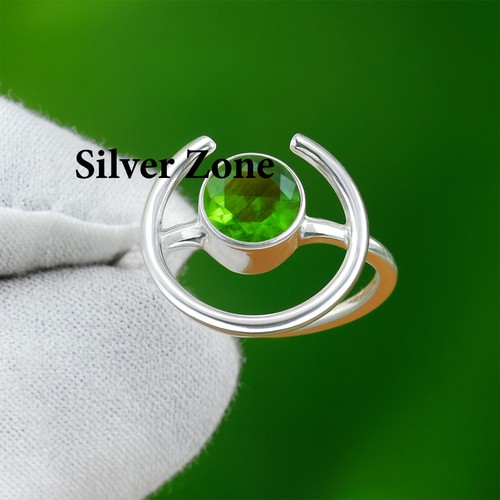 Bague péridot argent - bague,