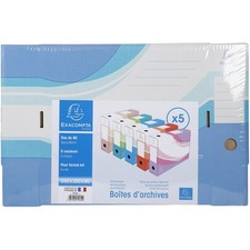 Set de 5 boîtes d'archivage