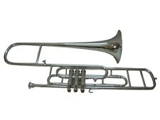 BELLE VALVE PROFESSIONNELLE NEUVE CHROME BB TROMBONE + ÉTUI RIGIDE GRATUIT + ...