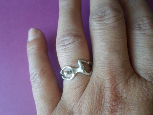 Bague argent massif - bague, corps