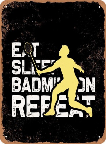 Metal sign eat sleep - sign,