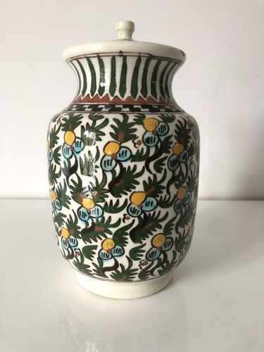 Vase ancien pot potiche - , peint