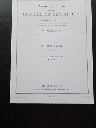Partition kreutzer 1er - r.,