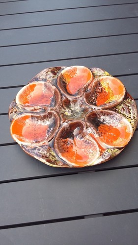 Ancien plat rond - vallauris,