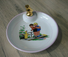 Ancienne Assiette à Bouillie de Bébé Chauffante en Porcelaine de Limoges ?