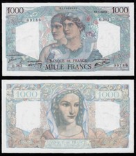 Billet France - 1000 Francs Minerve et Hercule - 09-01-1947 - pr SPL -Fay: 41.18