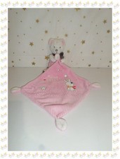 ⑥ - Doudou Ours Blanc  Rose