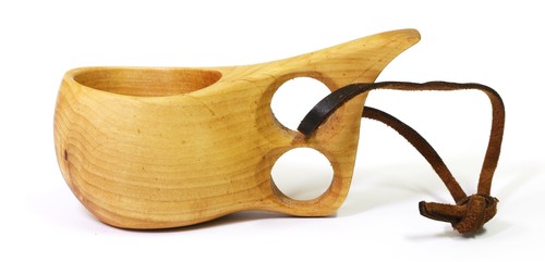 Kuksa wooden drinking cup - drinking, 19