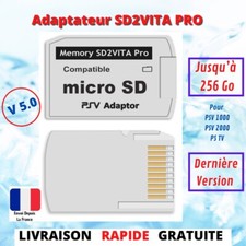 SD 2 VITA PRO ADAPTATEUR POUR PS VITA PSV1000 PSV2000 PS TV COULEUR BLANC - NEUF