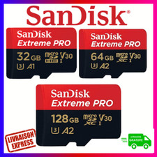 SANDISK Micro SD Ultra Extreme Pro – 32 64 128 256 512 Go – Stockage Haute Perfo