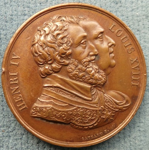 Médaille louis xviii henri - médaille,