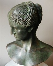 Sculpture grand buste signé - sculpture,grand,