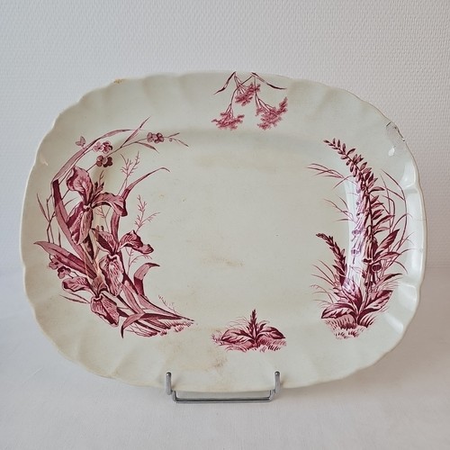 Plat décor flore - décor, jules
