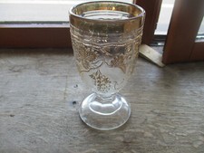 verre allemand WW1 feuilles de vigne,grappes de raisin dorées,appelé KELDIBECHER