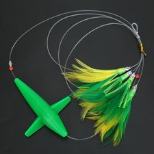Appât appât thon plumes de pêche jupe traîne leurre poisson avec crochet en